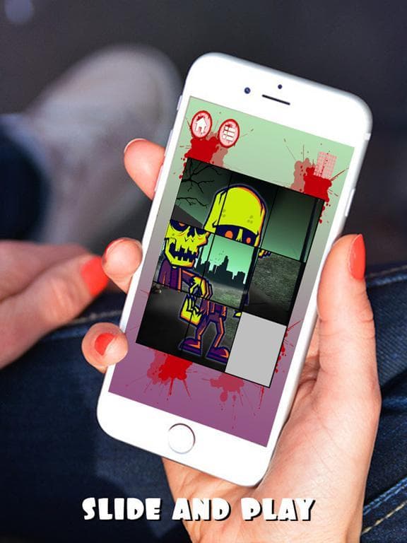 Zombie Slide Puzzle For Kids screenshot 5