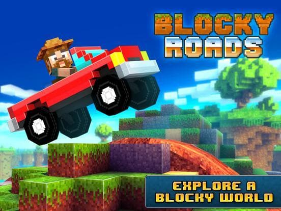 Blocky Roads screenshot 2