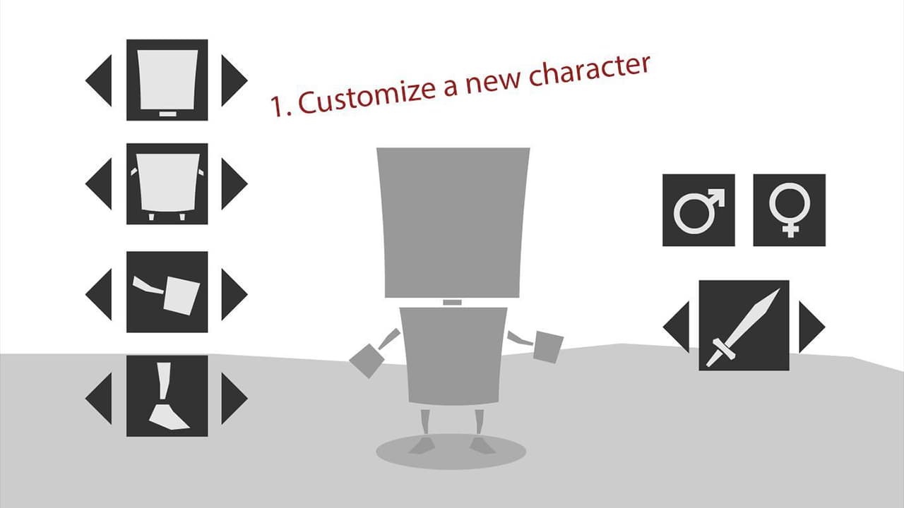 Simple character customization screenshot 2