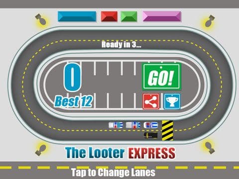 The Looter Express - A Fun Endless Track Racing Game of Cops and Robbers screenshot 2