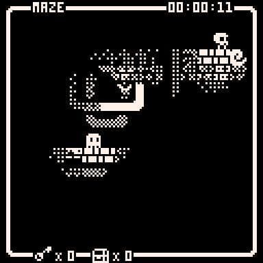 The Pixel Maze: 1-bit Adventure Game screenshot 4