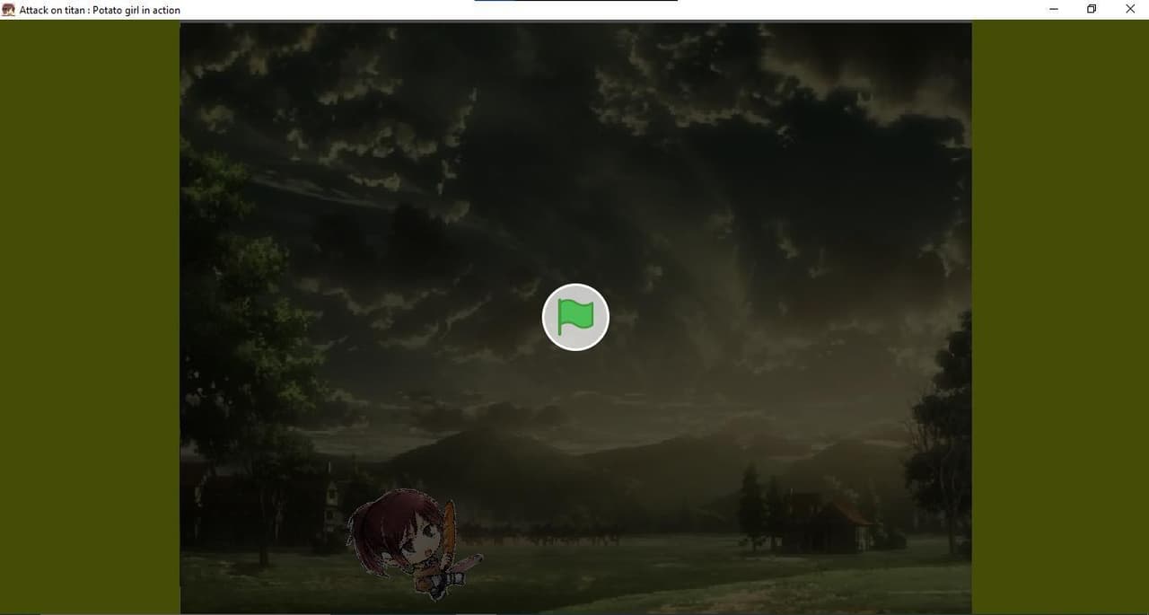 Attack On Titan: Potato girl in action
