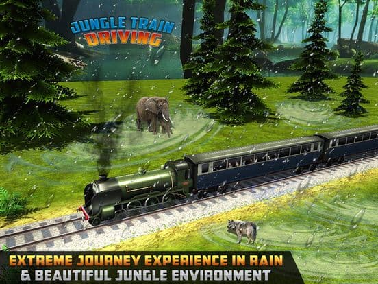 Jungle Train driving: Passenger transport Game screenshot 4