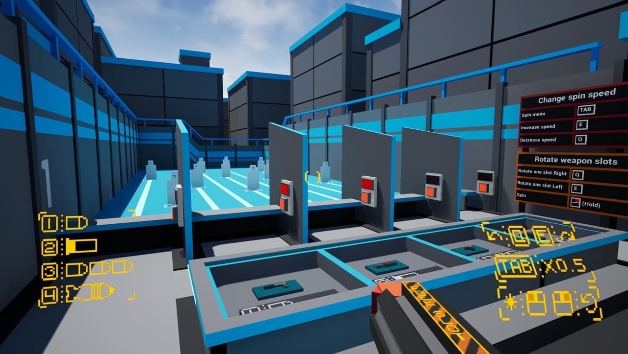 Weapon wheel (Shooting range)