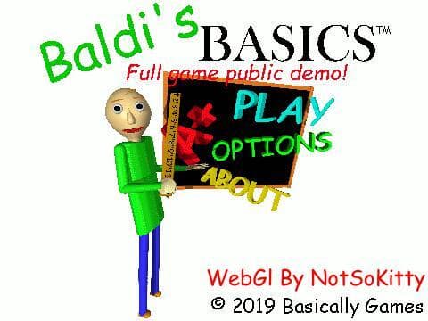 Baldis Basics Full Game Public Demo Web Edition