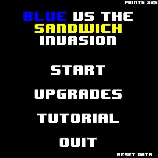 Blue vs The Sandwich Invasion screenshot 2