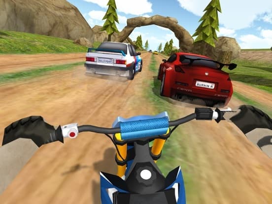 Dirt Bike Racing Rally Traffic screenshot 2