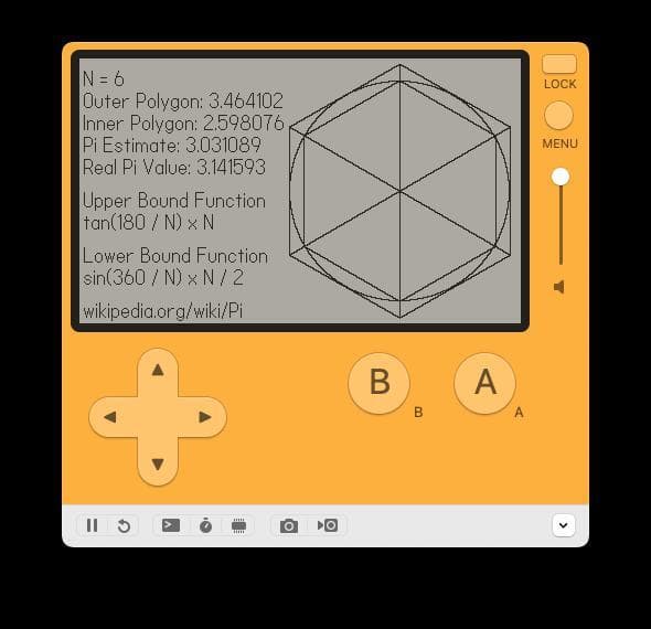 Pi Estimate for Playdate screenshot 3