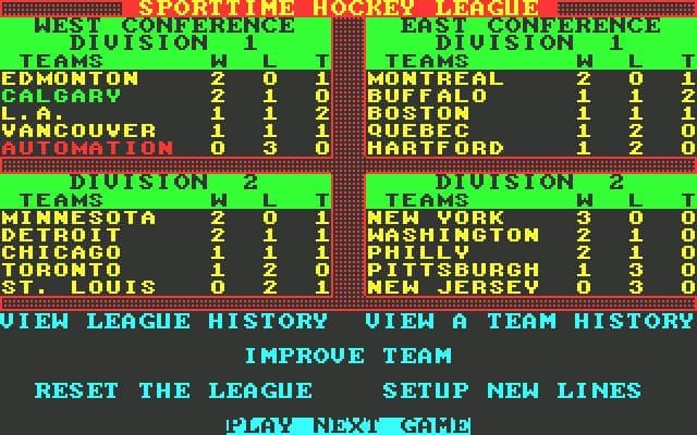 Superstar Ice Hockey (1988) screenshot 4