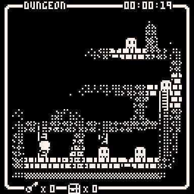 The Pixel Maze: 1-bit Adventure Game screenshot 3