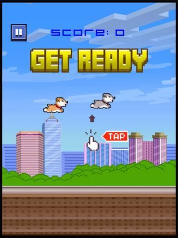 Tiny Flying Puppy - flap dog flapping clumsy wings flyer games for boys screenshot 3