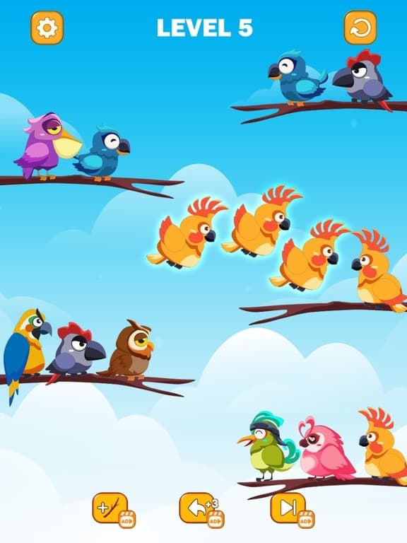 Bird Color Sort Puzzle screenshot 6