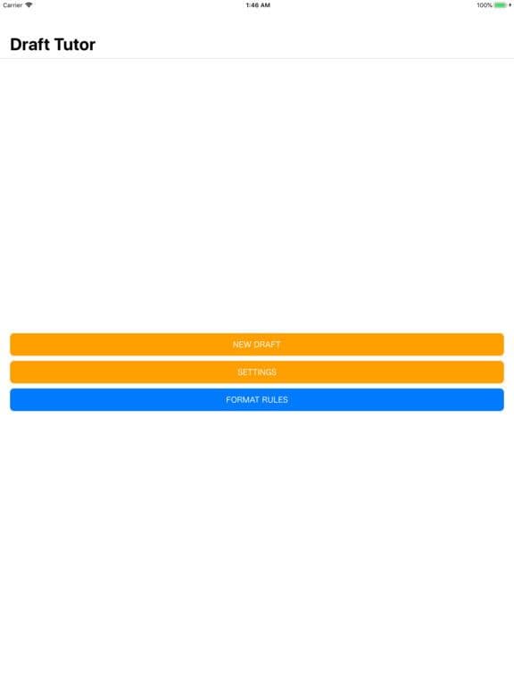 Draft Tutor screenshot 2