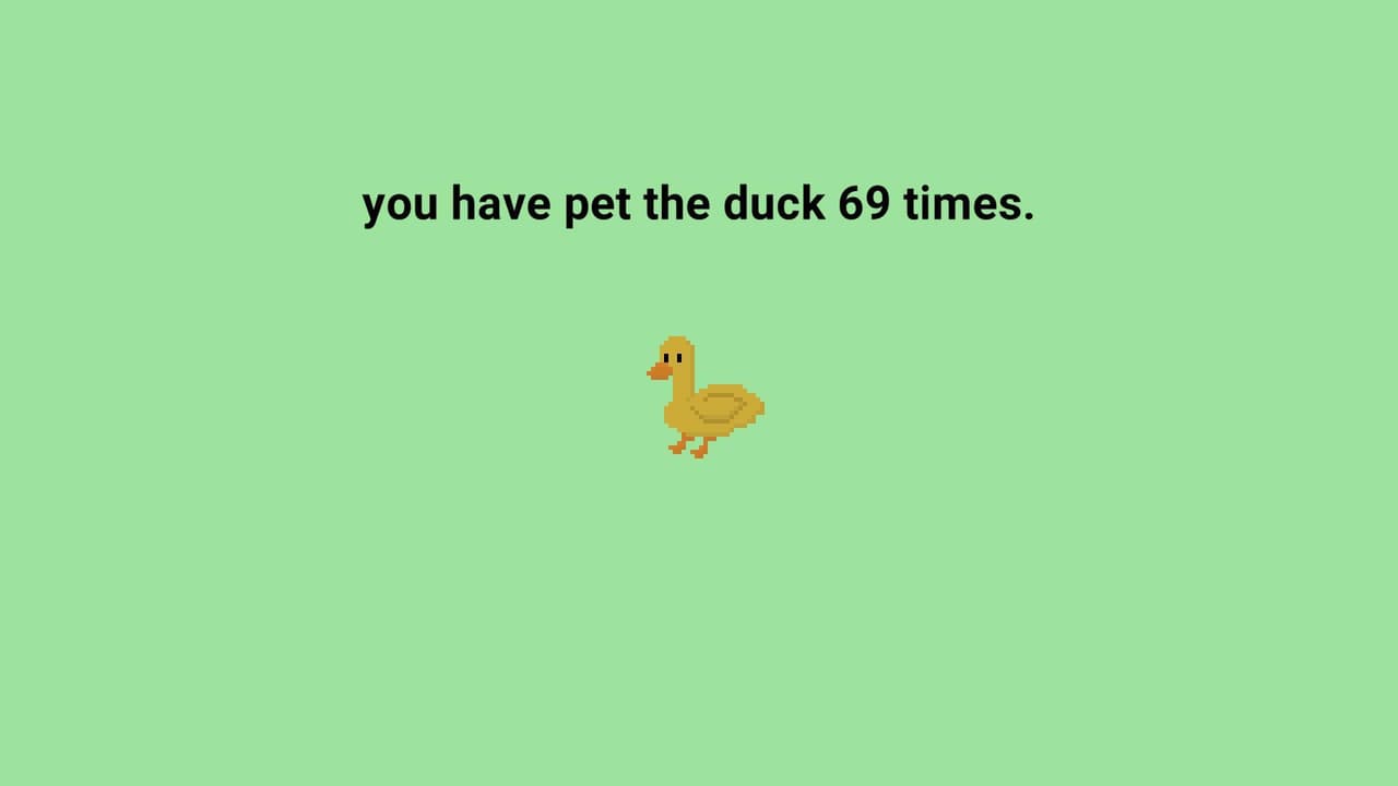 Pet The Duck