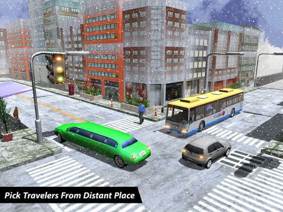 Limo Driver free 3D simulator-Offroad Snow Mania screenshot 2