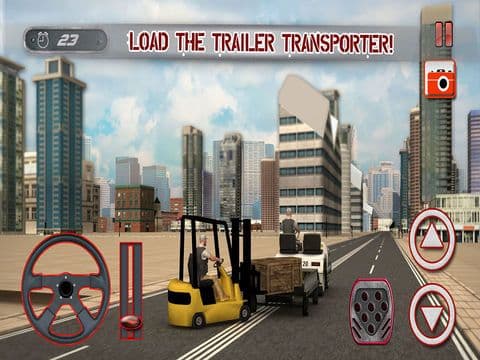 Real car transporter cargo helicopter simulator screenshot 4