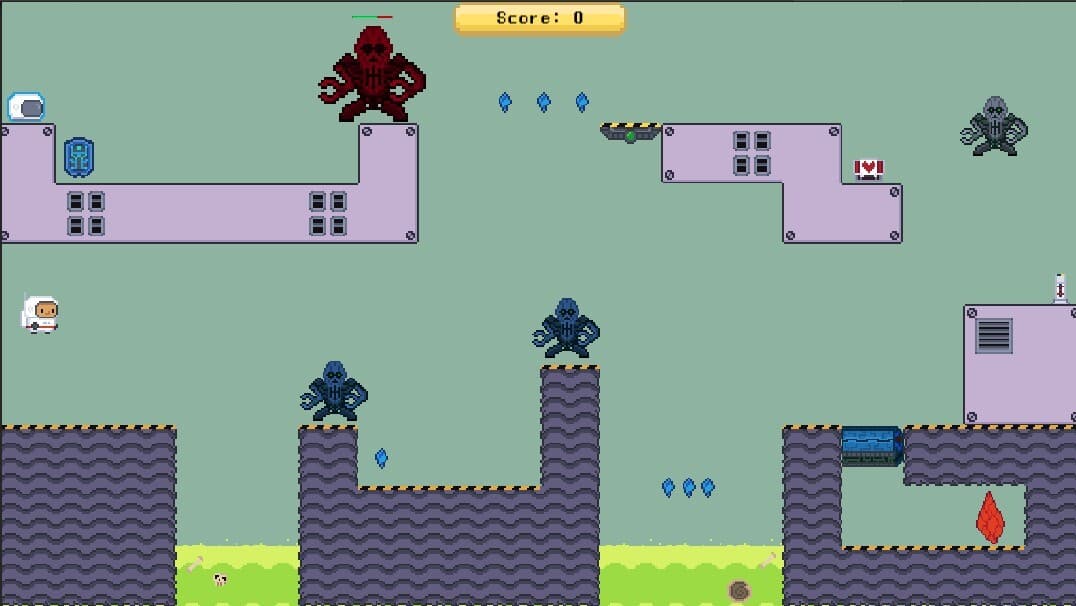 2d Platformer "Spaceship Adventure" screenshot 2