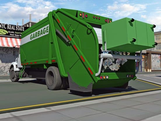 Garbage Truck Driving parking 3d simulator Game screenshot 5