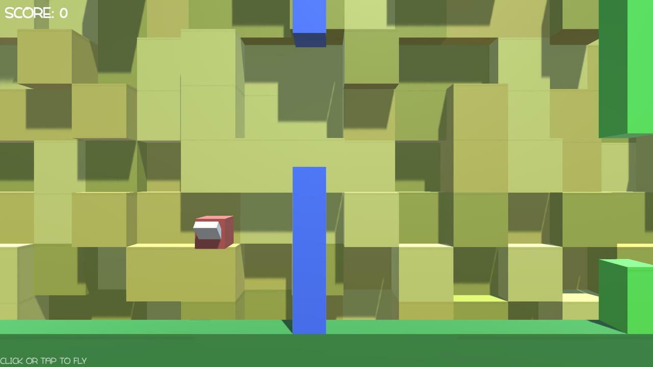 Flappy Cube (Jimmy Vegas Game Studios) screenshot 4