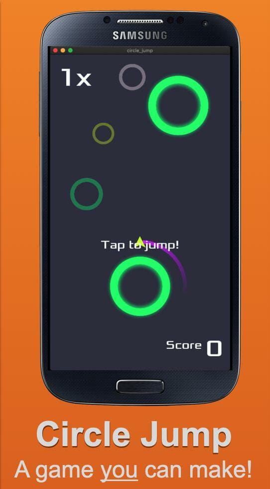 Circle Jump (kidscancode) screenshot 2