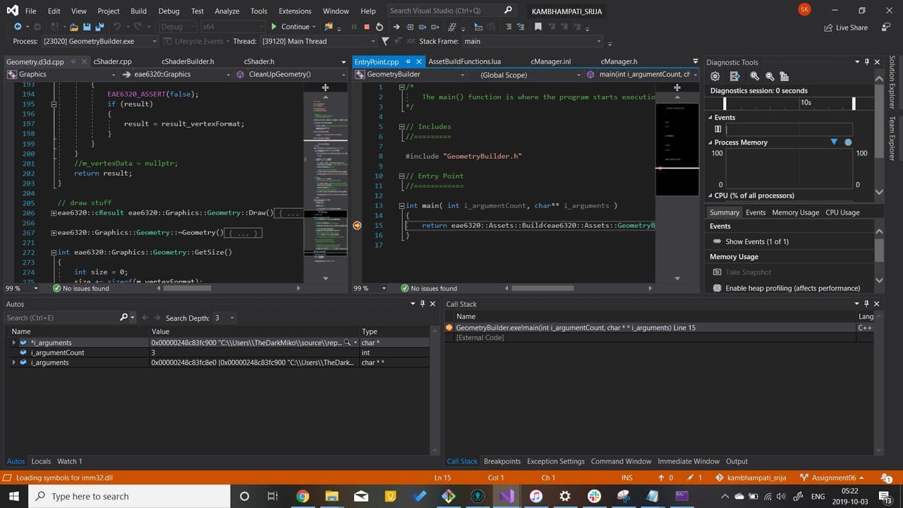 EAE Game Engineering II Assignment 06
