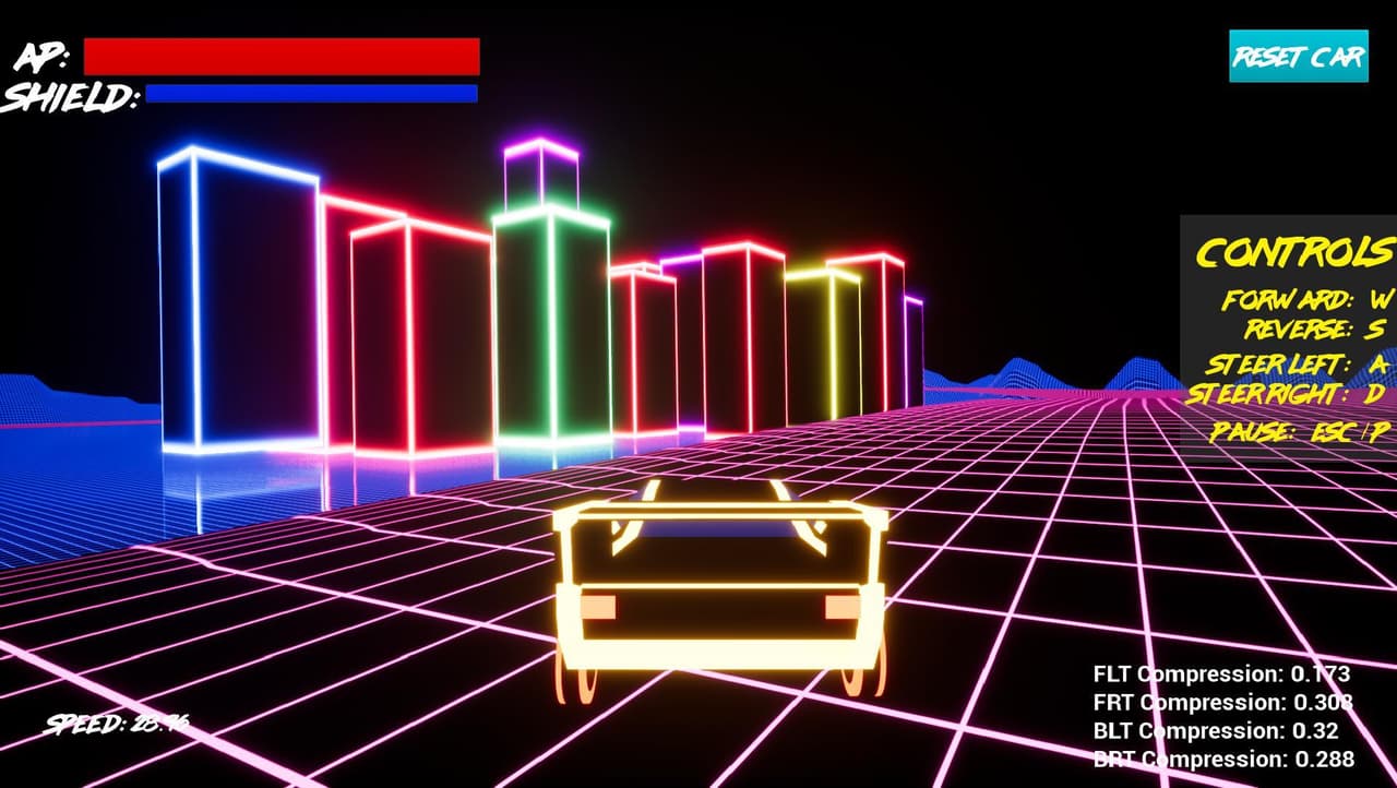 Neon Battle Racer Demo screenshot 3