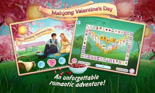 Mahjong Valentines Day Free screenshot 2
