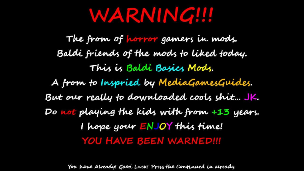 Baldis and Friends Modders Basics screenshot 3