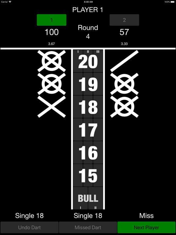 Cricket Darts Scoreboard screenshot 2