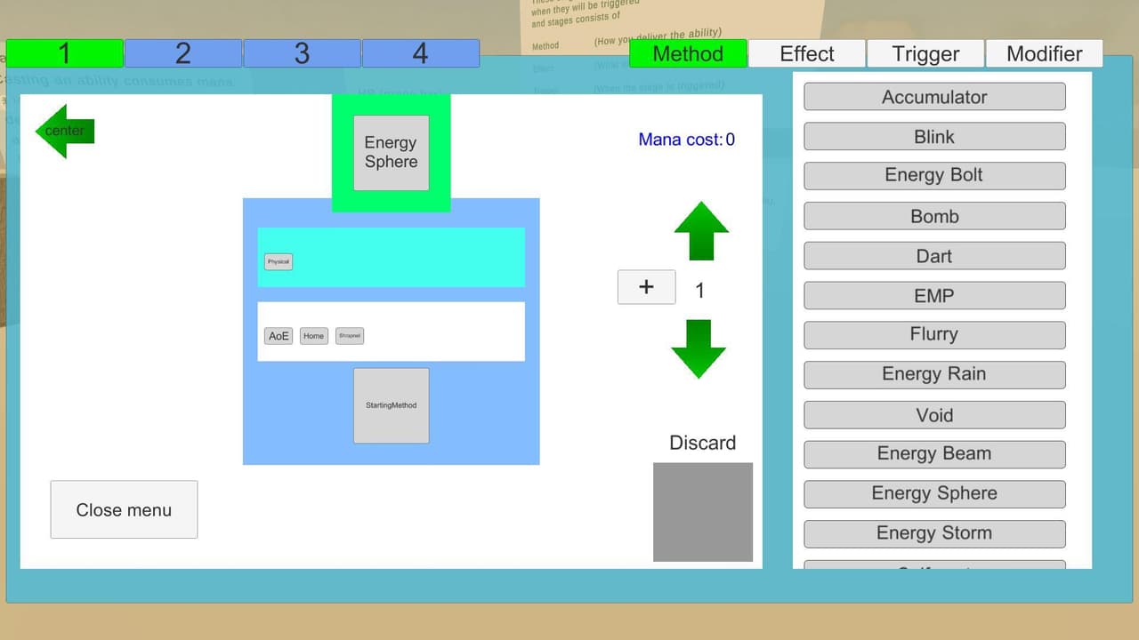 Arcane Folder prototype screenshot 2
