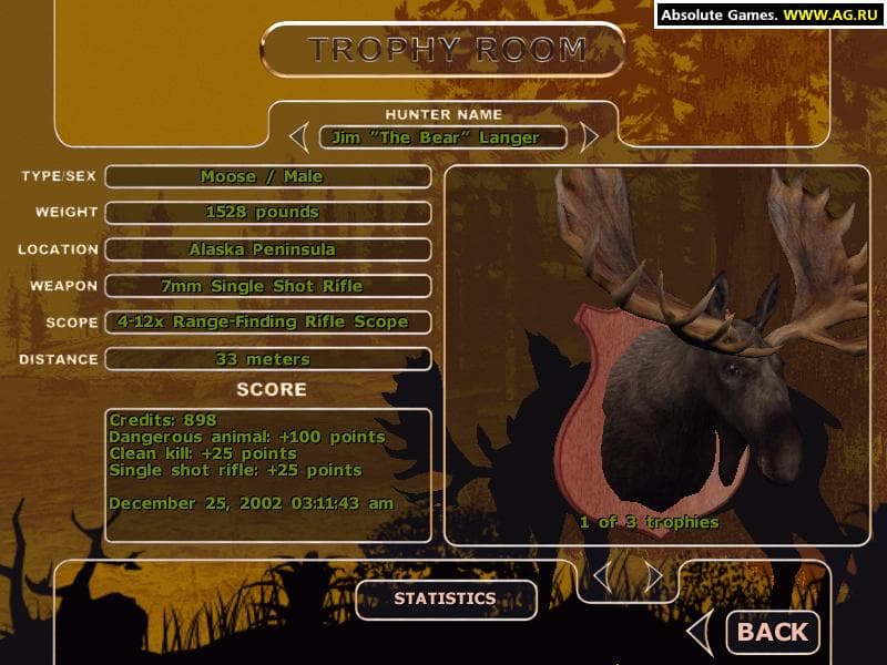 Trophy Hunter 2003: Rocky Mountain Adventures