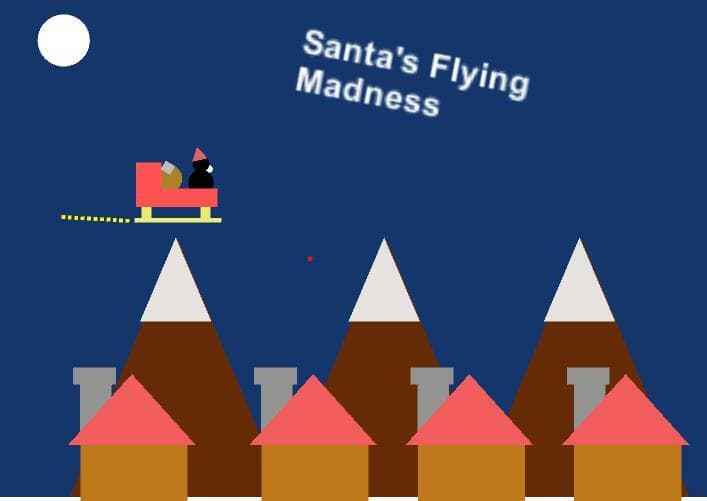 Santas flying madness