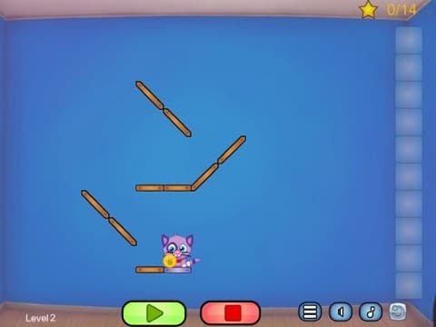 Cat Shmat - Cut the rope like Action Physics Puzzle Game screenshot 6