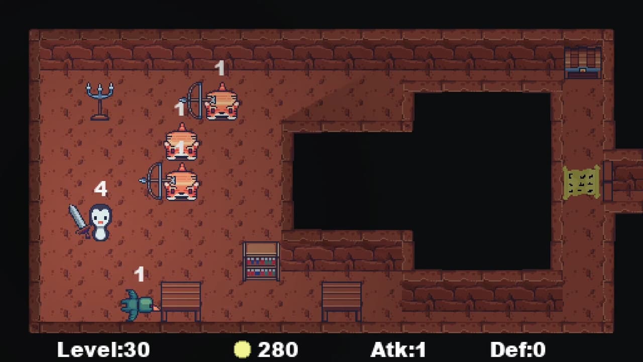 Strategy game but with a penguin who has a sword