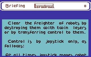 Paradroid screenshot 3