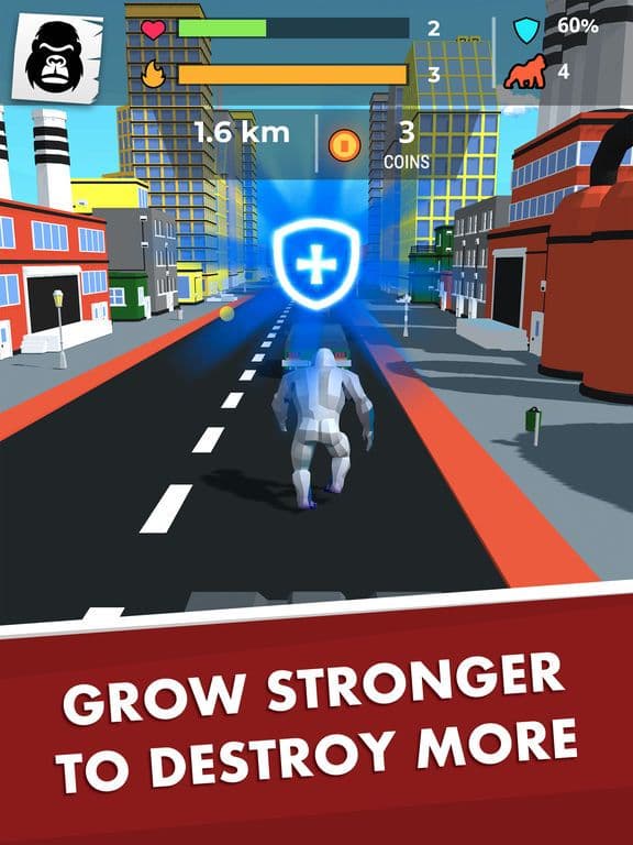 Kong Rage 3D - City Attack screenshot 3