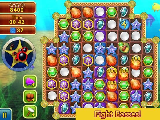OceanuX Deluxe - Underwater Match 3 screenshot 5