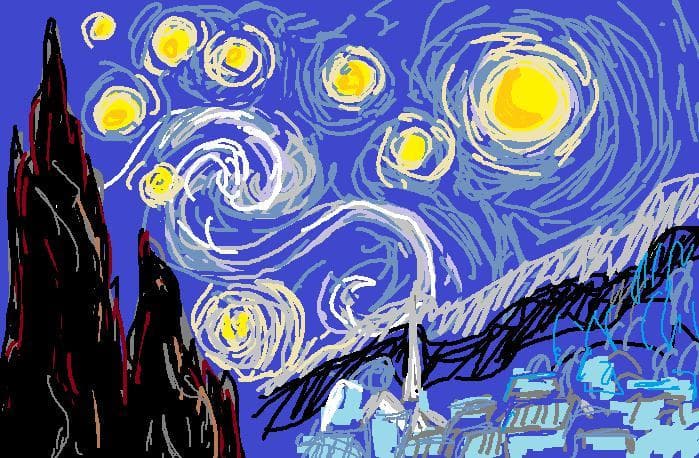 starry night/space flight