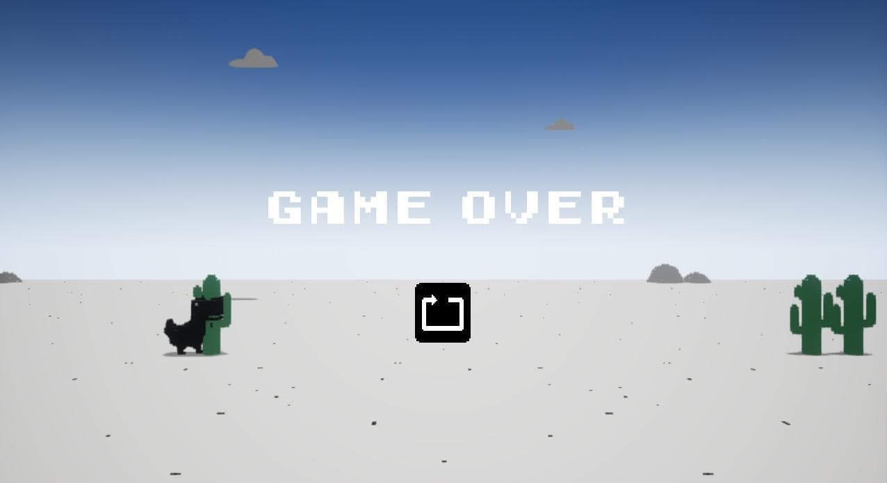 Dinosaur game 3D (Chris222) screenshot 3