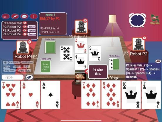 29 Card Online screenshot 2