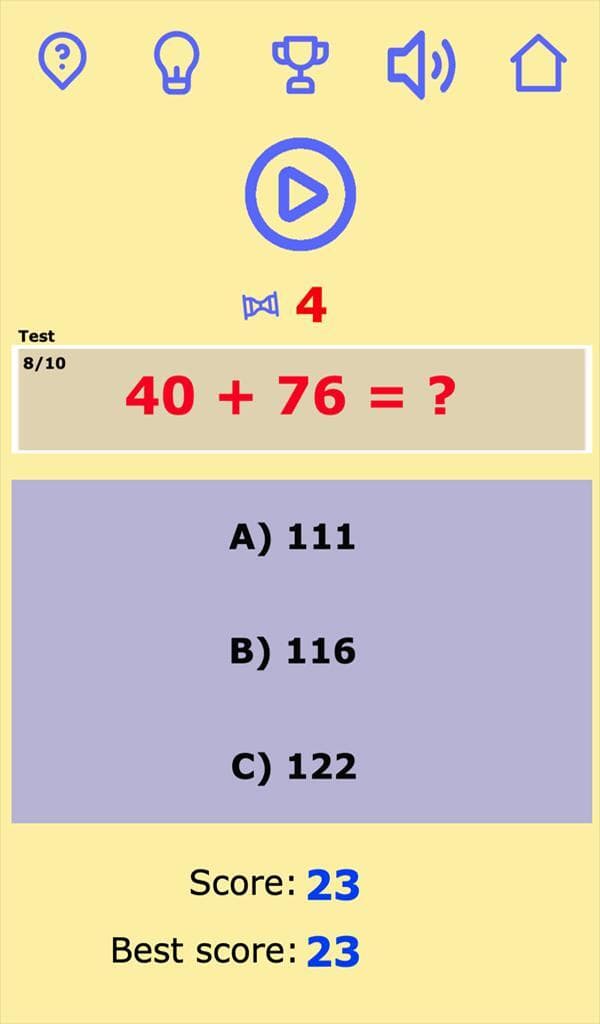 MathTest21 screenshot 2