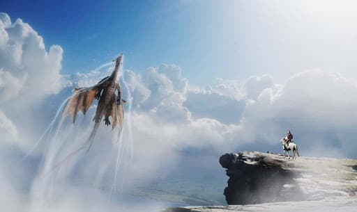 Fire Flying Dragon Simulator Warrior Sky Rider 3D screenshot 6