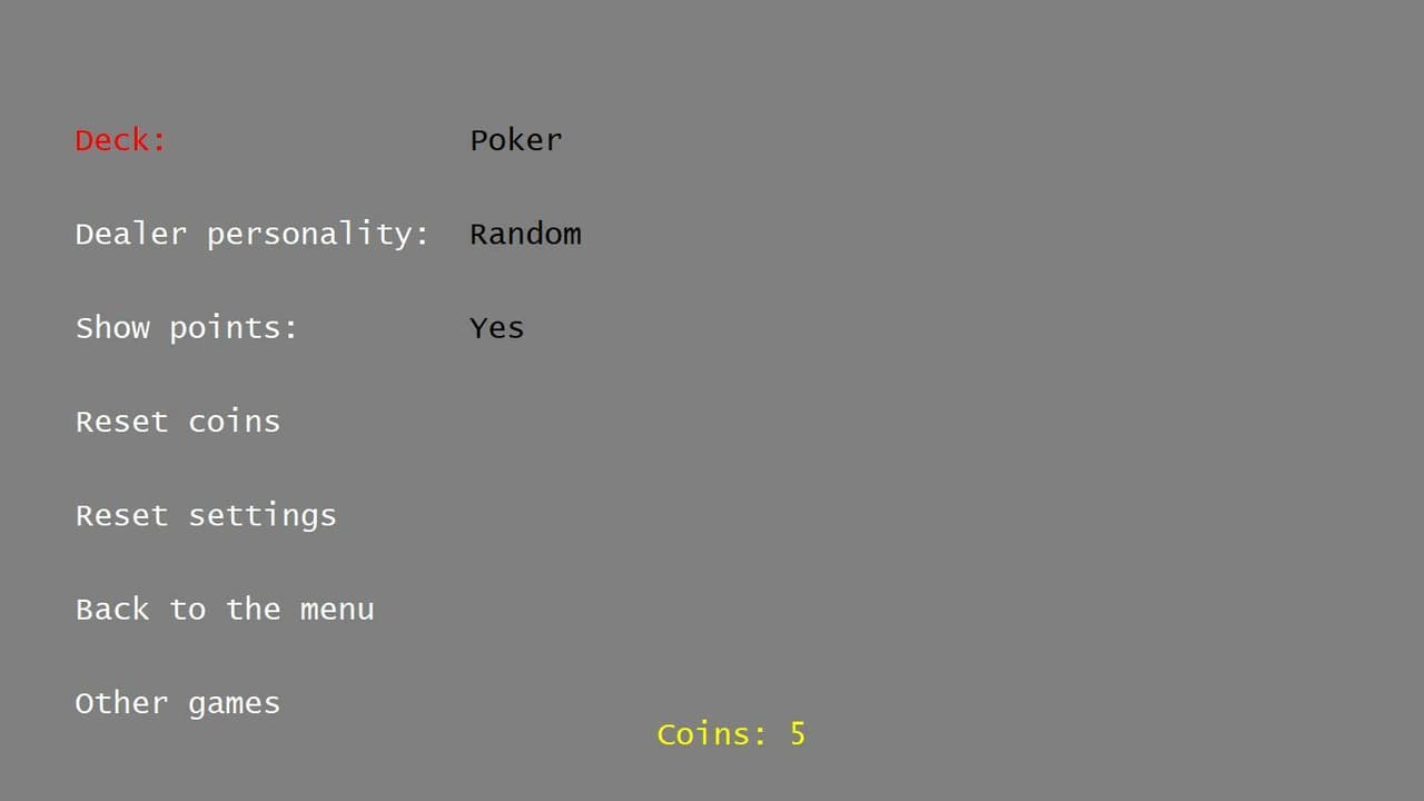 Blackjack (itch) (satp) screenshot 4