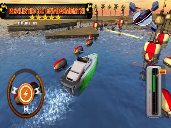 Ace 3D Boat Parking Speedboat Driving Simulator screenshot 3