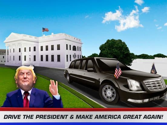 Driving Trump Car Simulator 3D screenshot 3