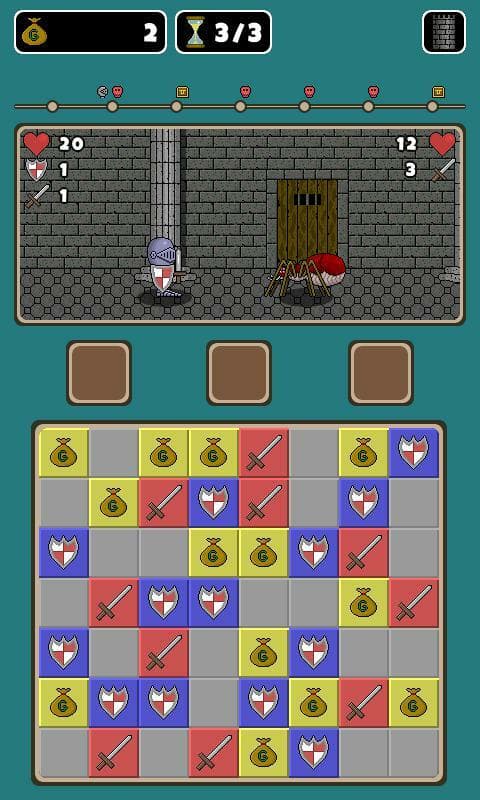 Match 3 Warriors screenshot 2