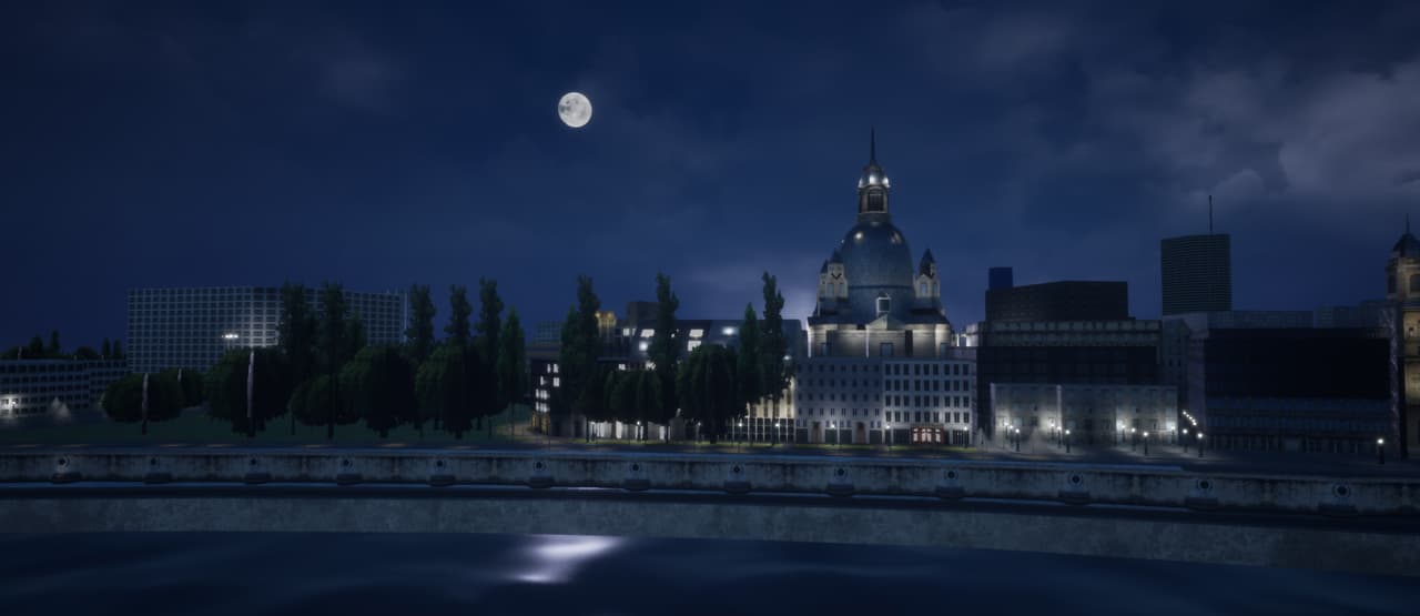 A Dresden Look-Alike City Liminal Lockdown Driving Simulator screenshot 3