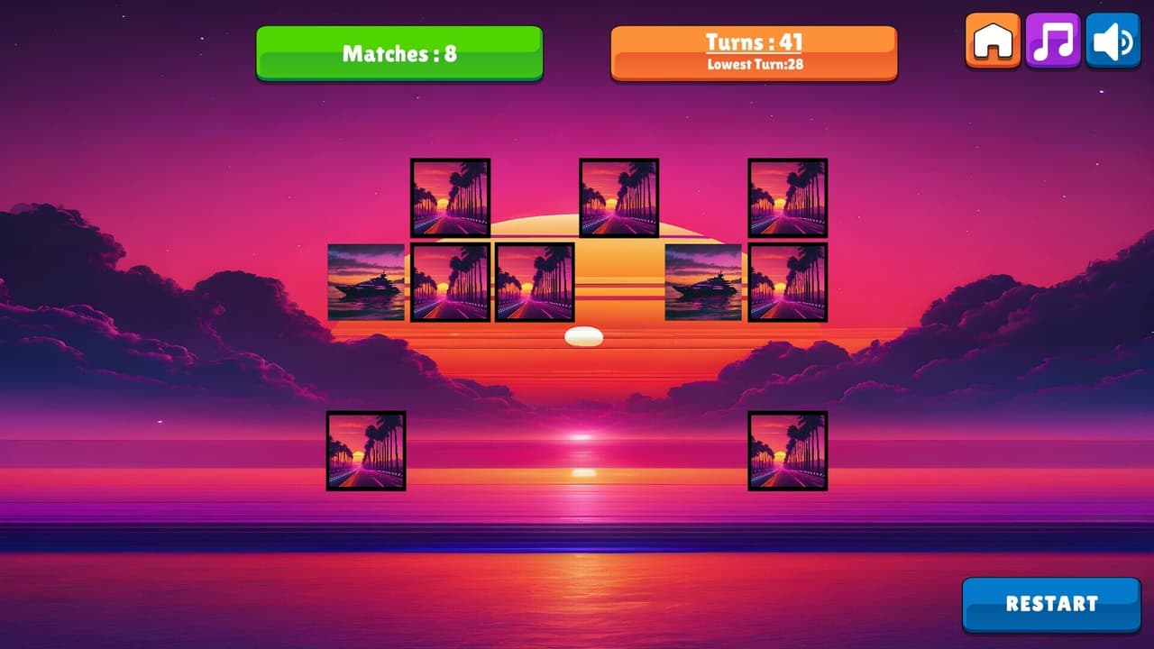 OG Memory: Synthwave Boats screenshot 5