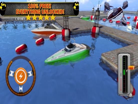 Ace 3D Boat Parking Speedboat Driving Simulator screenshot 6