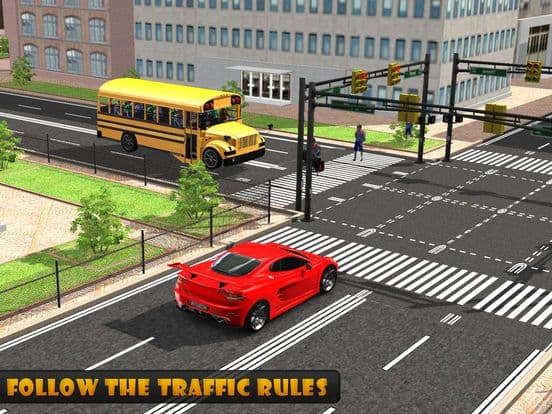 School Bus Driver – City Drive to Pick & Drop Kids screenshot 3